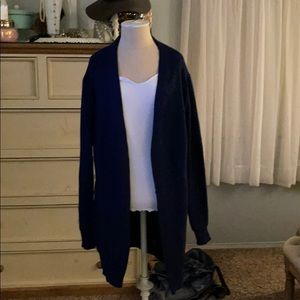 Navy blue long sweater